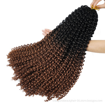 Imported Japanese Fiber 2020 New Design Passion Twist Crochet Hair Braid Ombre Color Passion Twist Braids